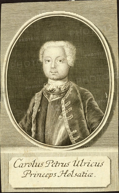 Portrait of the Duke Karl Peter Ulrich of Holstein-Gottorp (1728-1762), 1734. Private Collection.