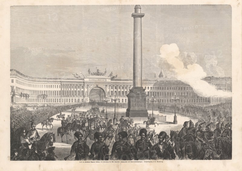 Entry of the Princess Dagmar of Denmark into St. Petersburg on 23 September 1866, 1866. Private Collection.