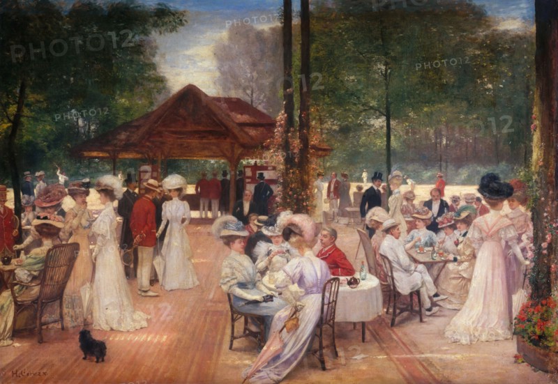 Le Cercle de l'île de Puteaux, c. 1907. Found in the collection of Musée Carnavalet, Paris.