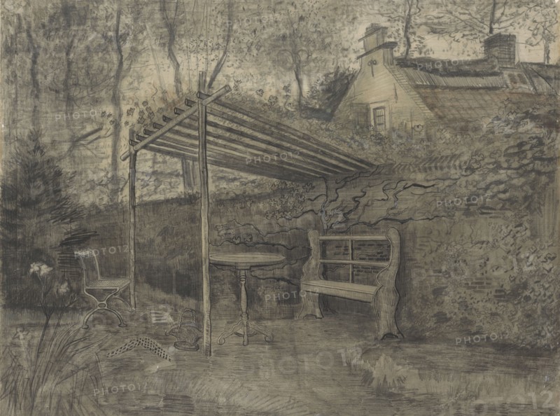 Corner of a garden. Found in the collection of Kröller-Müller Museum, Otterlo.