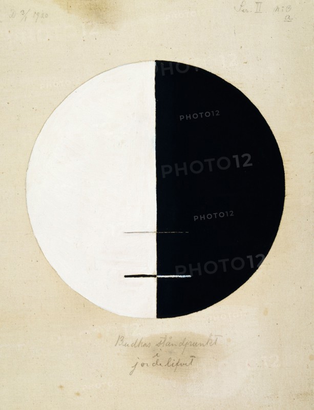 Buddha's Standpoint in the Earthly Life, No. 3a, 1920. Found in the collection of Courtesy of Stiftelsen Hilma af Klints Verk.
