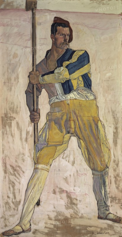 Warrior with halberd, c. 1898. Found in the collection of Art Museum Basel.