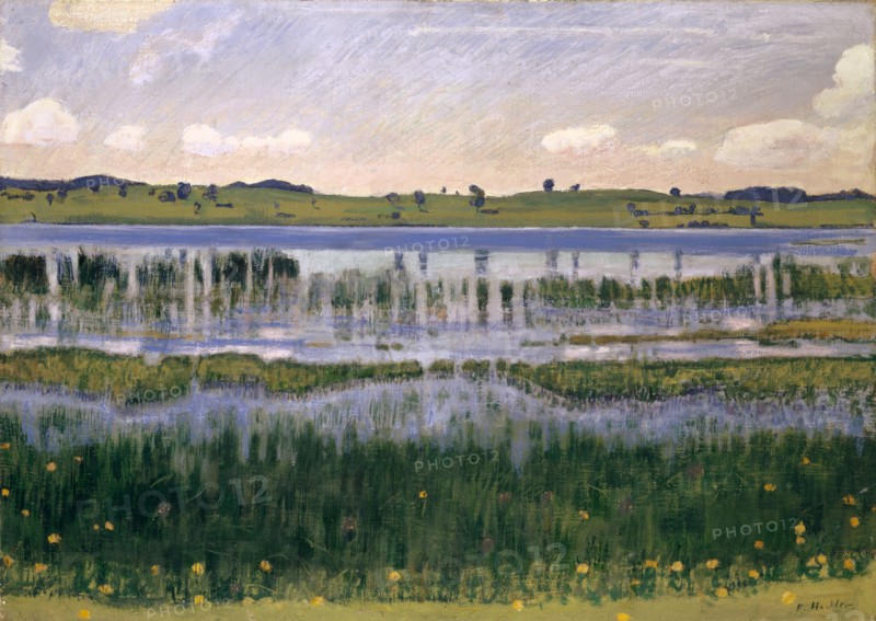 Lake Burgäschi (near Langenthal), ca 1901. Found in the collection of Art Museum Basel.