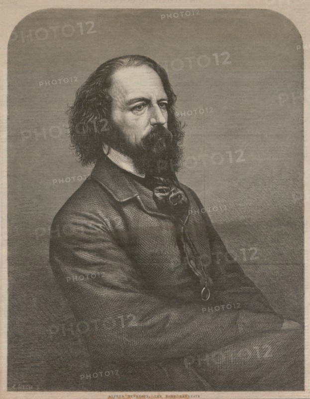 Portrait of Alfred, Lord Tennyson (1809-1892), 1864. Private Collection.