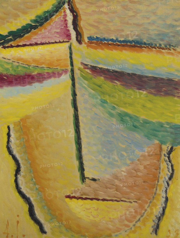 Abstract head: The Guardian Angel, 1933. Private Collection.