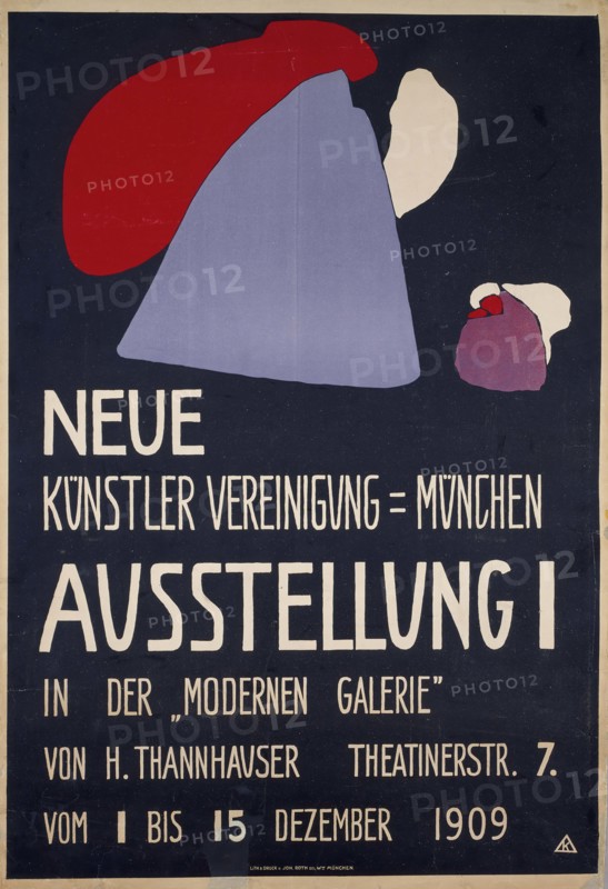 Poster for the 1st Exhibition of the Neue Künstlervereinigung München (Munich New Association of Artists), 1909. Private Collection.