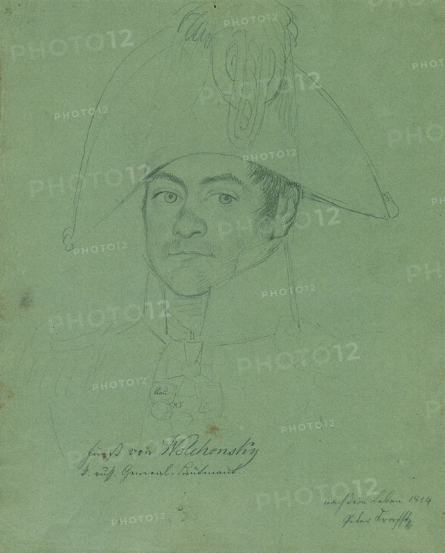Prince Pyotr Mikhaylovich Volkonsky (1776-1852), 1814. Found in the collection of Österreichische Galerie Belvedere, Vienna.
