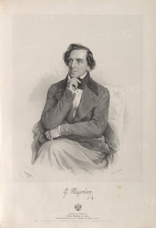 Portrait of the composer Giacomo Meyerbeer (1791-1864), 1847. Private Collection.