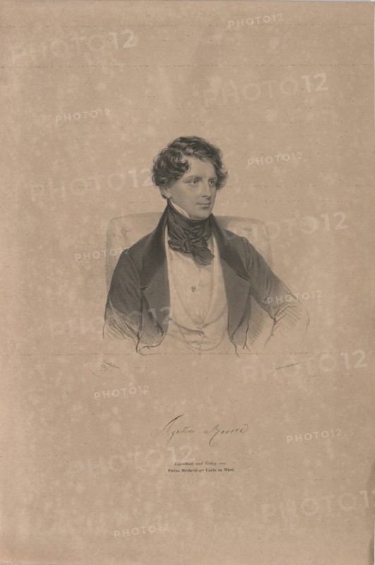 Portrait of the opera singer Agostino Rovere (1804-1865) , 1839. Private Collection.