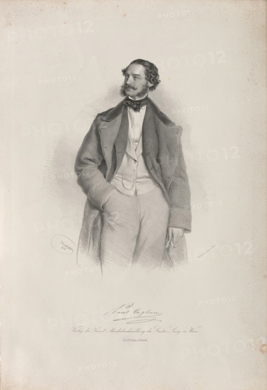 Portrait of the dancer, choreographer and ballet master Paul Taglioni (1808-1884), 1856. Private Collection.