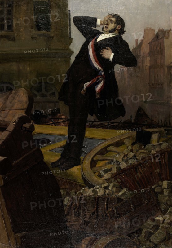 Death of deputy Alphonse Baudin on December 3, 1851, 1902. Found in the collection of Maison de Victor Hugo.