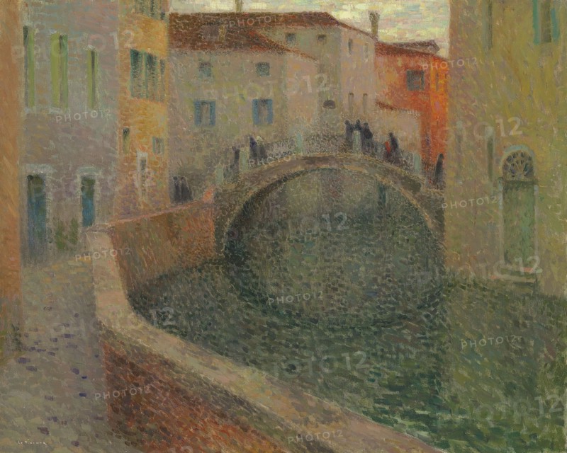 The little canal, gray evening, Venice, 1907. Private Collection.