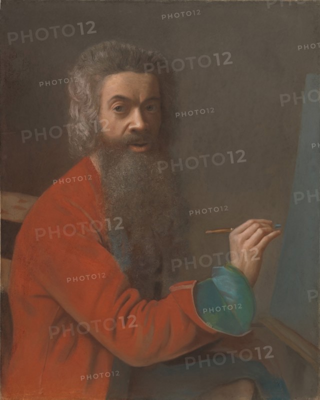 Self-portrait in Turkish costume, c. 1750. Found in the collection of Kunst Museum Winterthur.