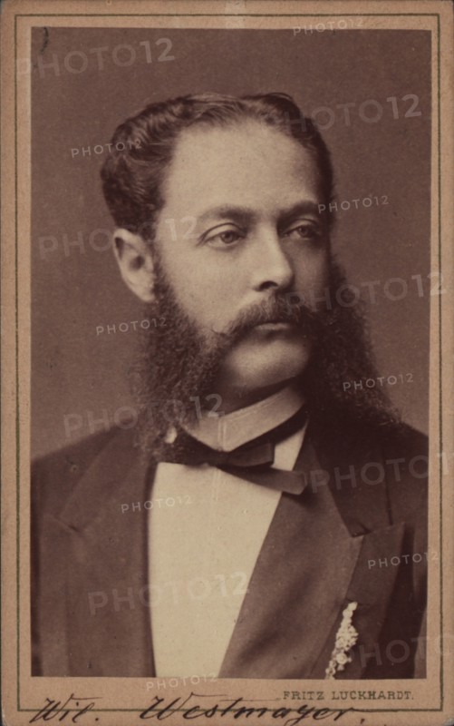 Portrait of the composer Wilhelm Westmeyer (1829-1880). Private Collection.
