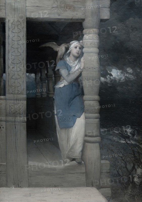 Frithiof's Saga: The Lament of Ingeborg, 1880s. Found in the collection of Nationalmuseum Stockholm.