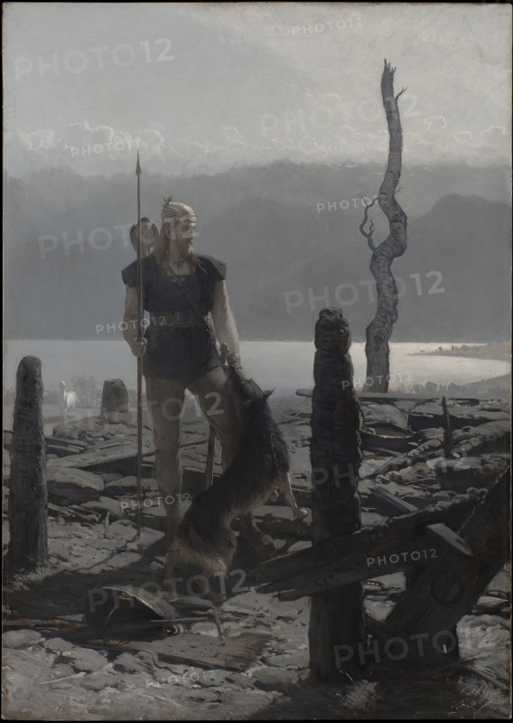 Frithiof's Saga: Frithiof's return, 1880s. Found in the collection of Nationalmuseum Stockholm.