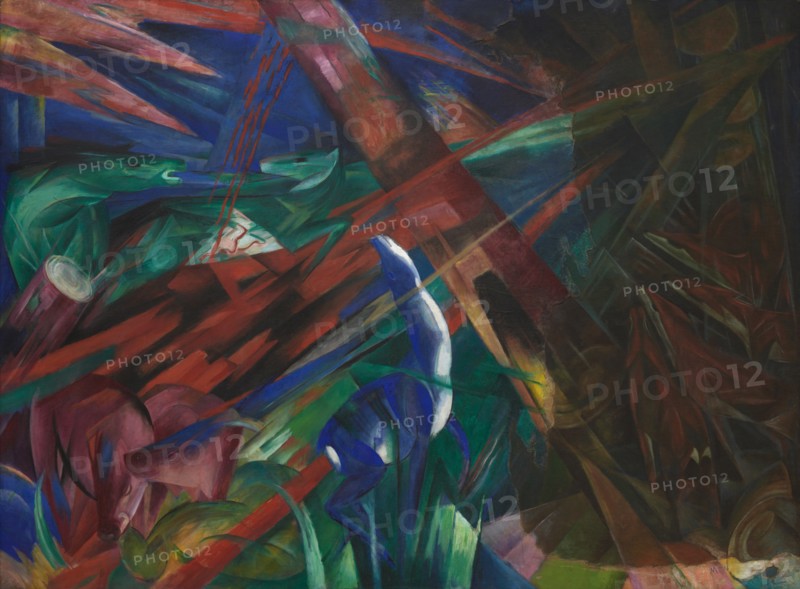 Animal Destinies (The Trees Showed Their Rings, the Animals Their Veins), 1913. Found in the collection of Art Museum Basel.