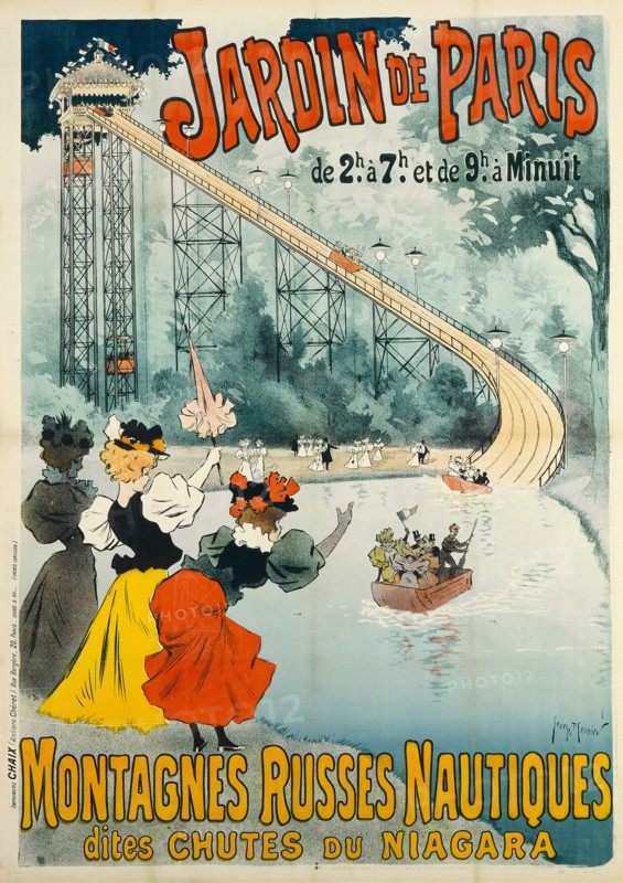 Jardin de Paris - Montagnes Russes, 1895. Private Collection.