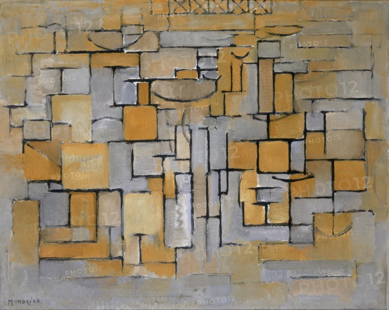 Painting No. II / Composition No. XV / Composition 4, 1913. Found in the collection of Stedelijk Museum, Amsterdam.