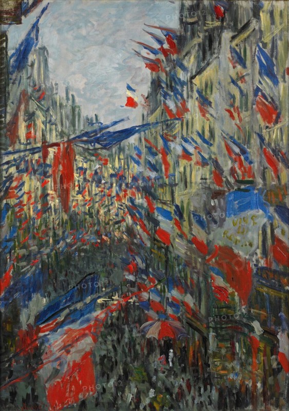 Rue Saint-Denis, fête du 30 juin 1878, 1878. Found in the collection of Musée des Beaux-arts, Rouen.