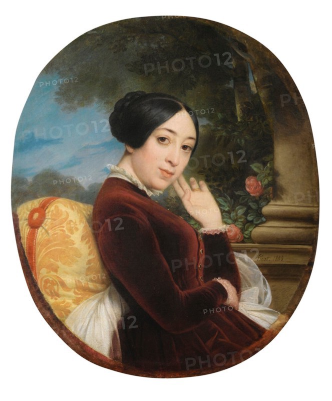 Portrait of the singer and composer Pauline Viardot (1821-1910), 1844. Private Collection.