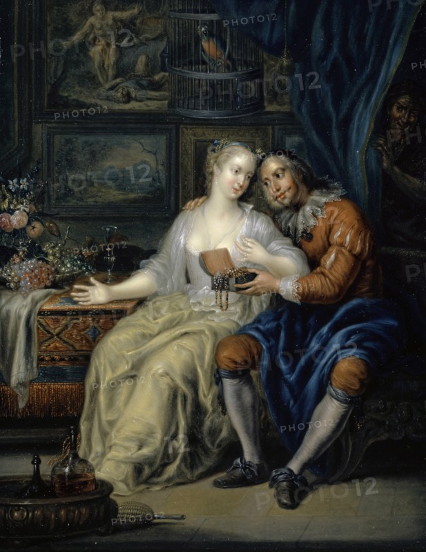 Couple with Matchmaker, c. 1750. Found in the collection of Art Museum Basel.