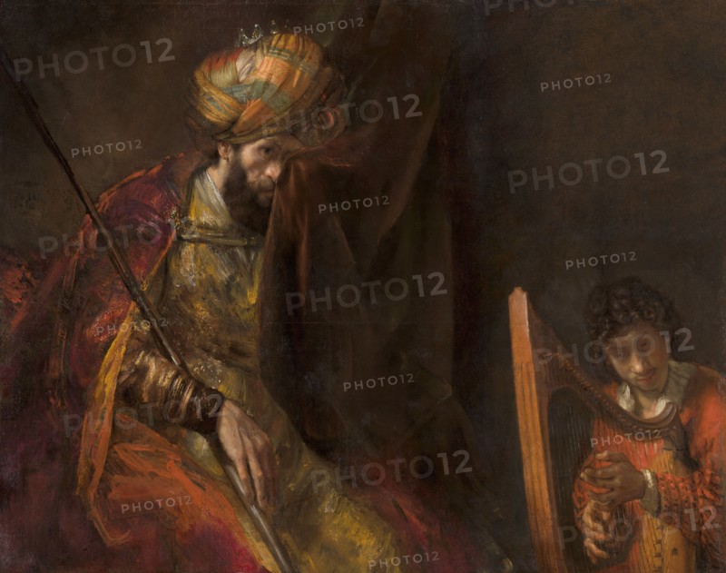 Saul and David, ca 1655-1658. Found in the collection of The Mauritshuis, The Hague.