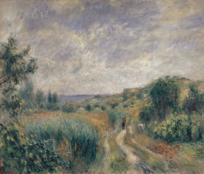 Landscape near Essoyes (Landscape with two Figures on the Grass), 1892. Found in the collection of Art Museum Basel.