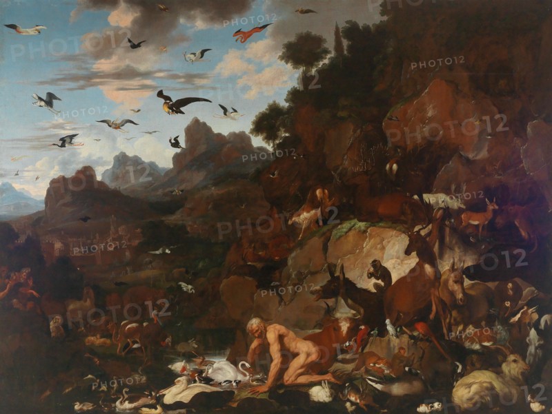 Nebuchadnezzar's madness, c. 1680. Private Collection.
