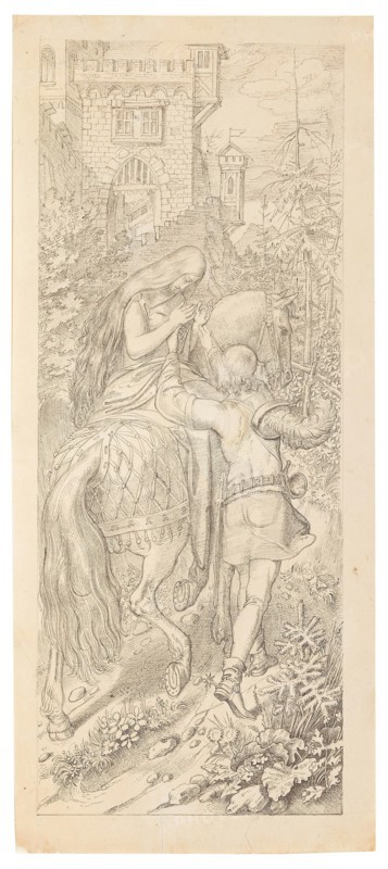 A scene from the fairy tale "The seven Ravens and their faithful Sister", 1830-1831. Private Collection.