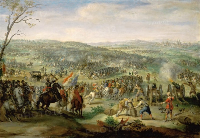 The Battle of White Mountain on 8 November 1620, 1620. Found in the collection of Musée du Louvre, Paris.