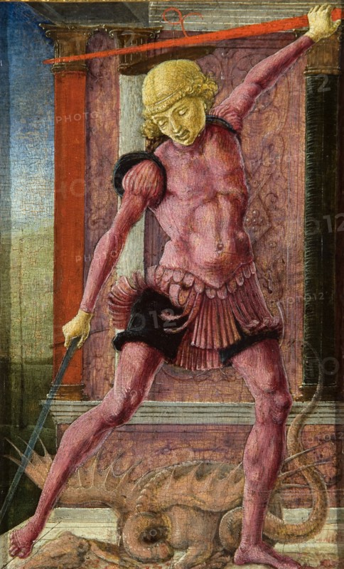 Saint George, ca 1462. Found in the collection of Fondazione Cini, Venezia.