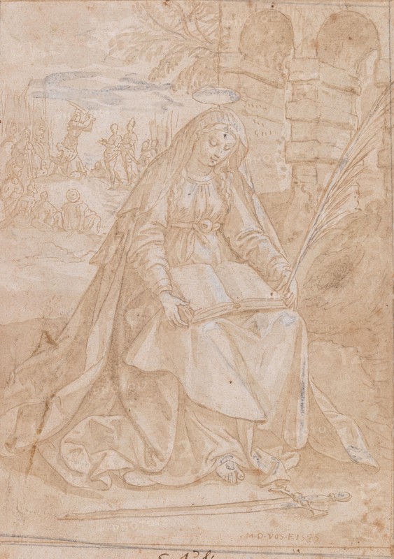 Saint Justine, 1584. Private Collection.