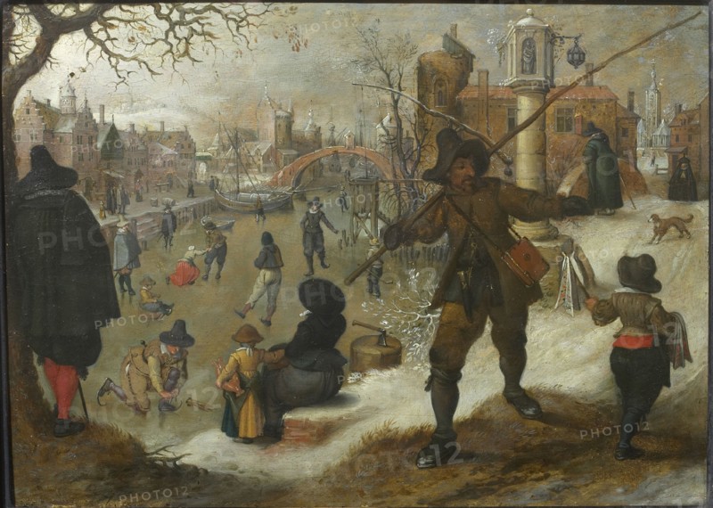 The Month of January, c. 1618. Found in the collection of Szepmuveszeti Muzeum, Budapest.