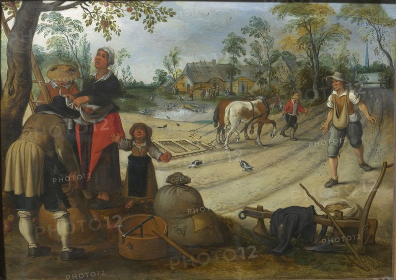 The Month of September, c. 1618. Found in the collection of Szepmuveszeti Muzeum, Budapest.
