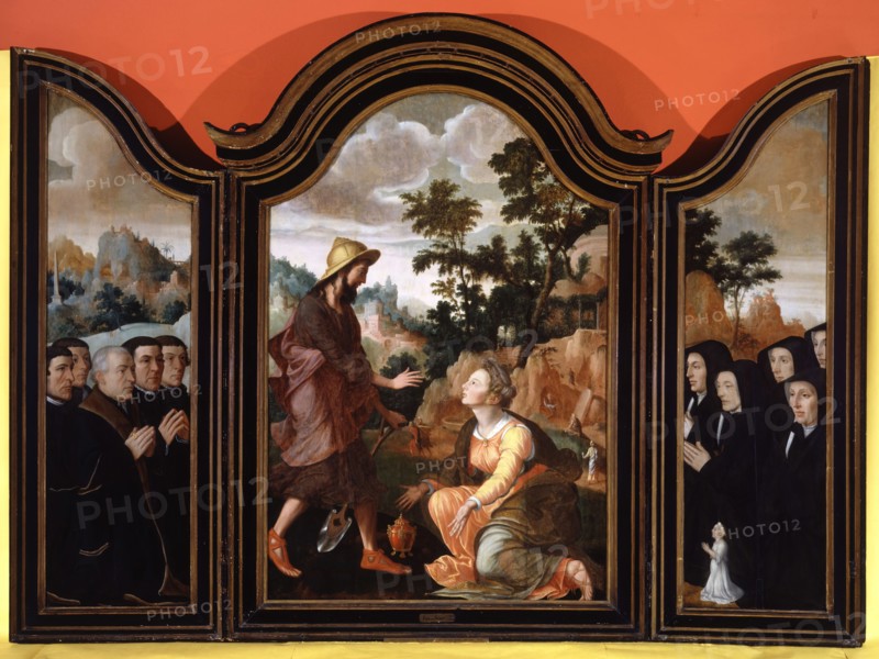 Noli Me Tangere, Donors in the Wings, 1548-1554. Creator: Jan van Scorel.