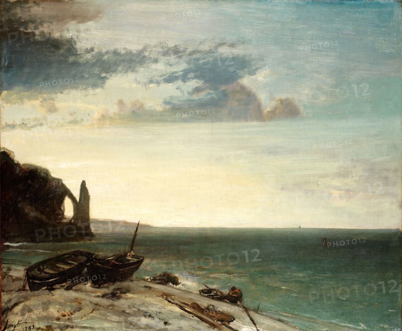 The Sea at Etretat, 1853.