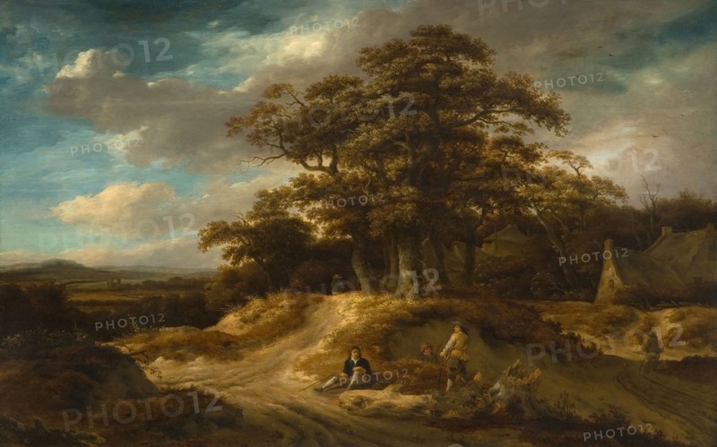 Travellers at the Edge of a Village, 1680.
