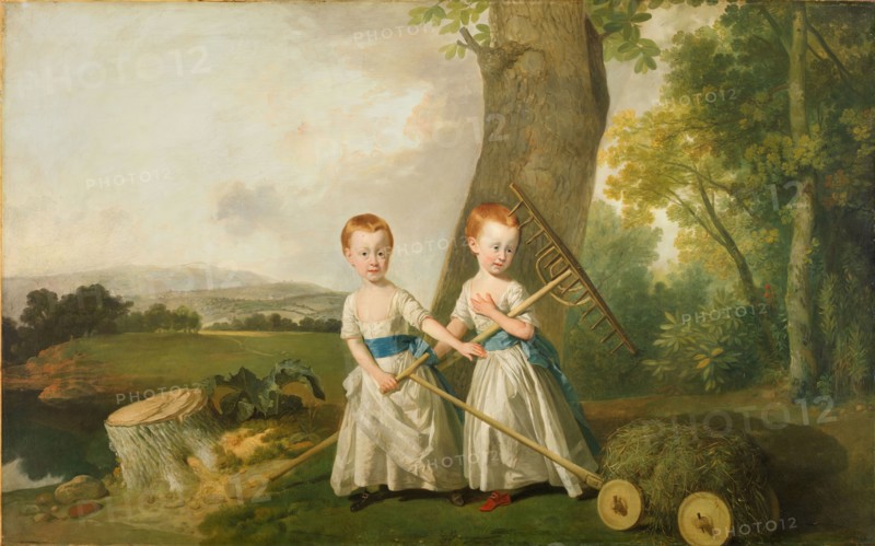 Portrait of the Blunt Children, 1766-80. Exhibited in 'Too Cute!: Sweet is About to get Sinister' 26 Jan - 12 May 2019.