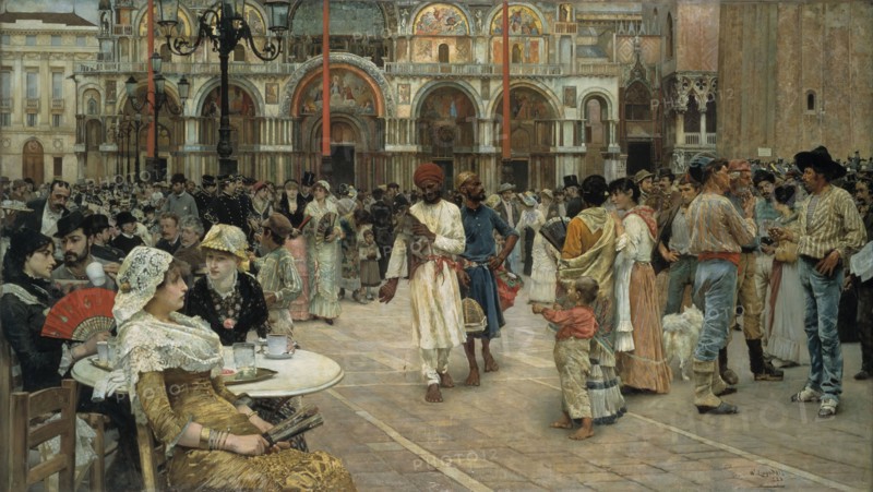 The Piazza of Saint Mark's, Venice, 1883.