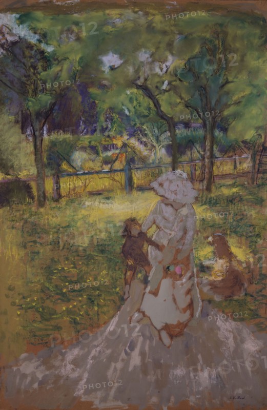 Mere et Enfant au Jardin (Matin Dans Le Verger), 1909-1911. Translation: Mother and Child in the Garden (Morning In The Orchard), 1909-1911.