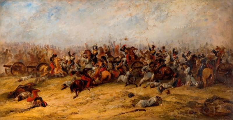The Conflict at the Guns, Balaclava, 1854.