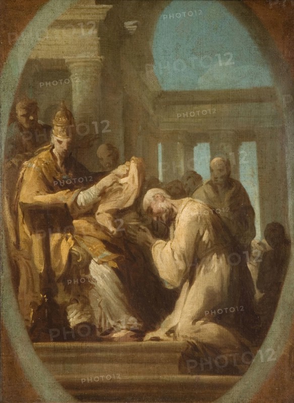 Unidentified Papal Ceremony, 1744-48. Attributed to Joseph Siffred Duplessis.