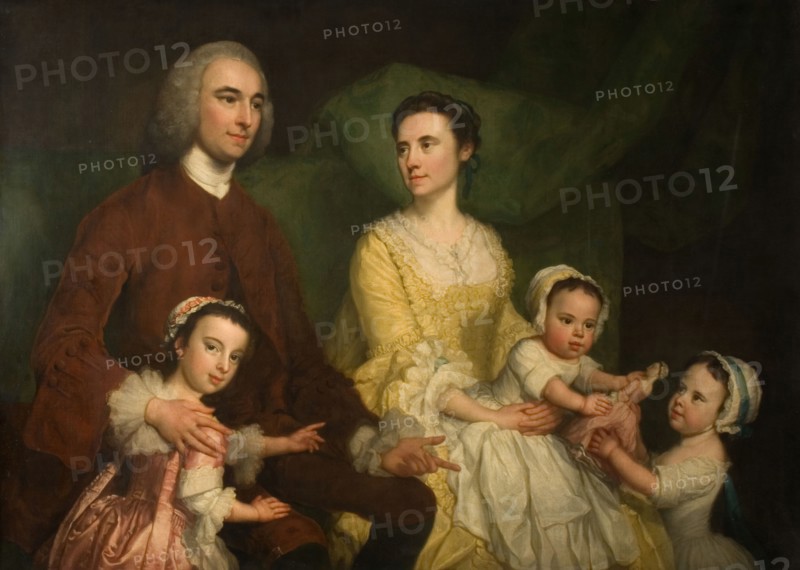 Dr Samuel Wathen With His Wife And Children, 1755.