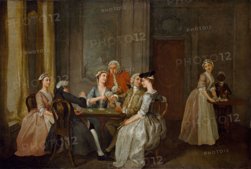 Playing At Quadrille, 1740-50.