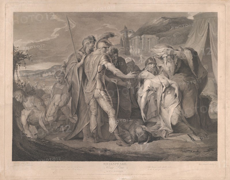 King Lear Weeping Over the Body of Cordelia (Shakespeare, King Lear, Act 5, Scene 3), August 1, 1792.