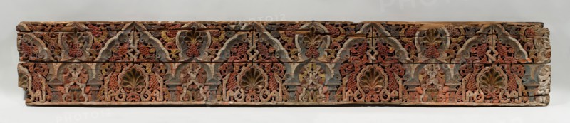 Panel with Cusped Arches, Morocco, 14th century.