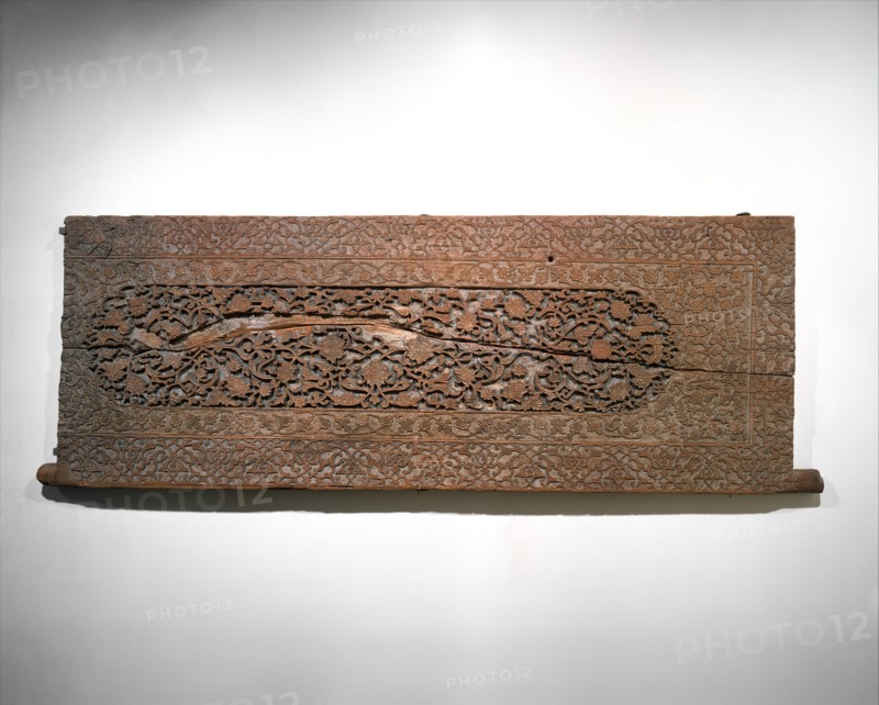 Carved Door Panel, present-day Uzbekistan, late 15th century.