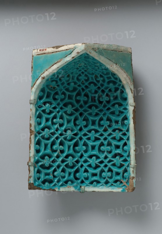 Tile from a Squinch, present-day Uzbekistan, second half 14th century.