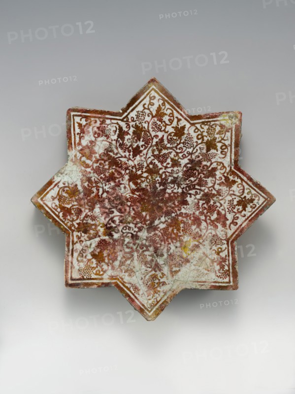 Star-Shaped Tile, Spain, first half 15th century.